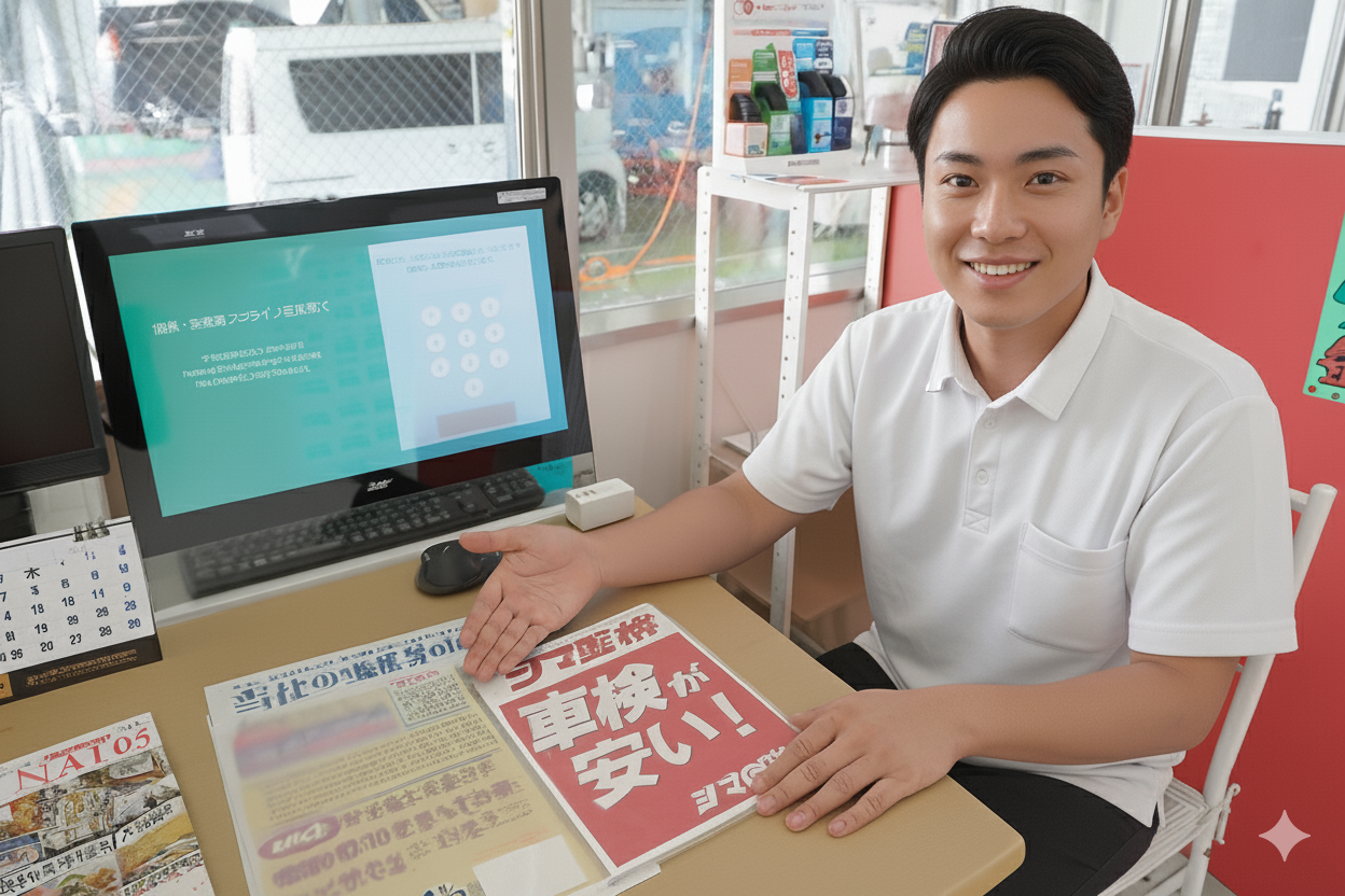 STEP2 点検・受付（整備士がしっかり点検）